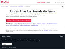 Tablet Screenshot of african-american-female-golfers.meetup.com