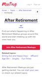 Mobile Screenshot of after-retirement.meetup.com