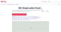 Desktop Screenshot of 60-single-ladies-travel.meetup.com