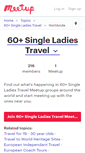Mobile Screenshot of 60-single-ladies-travel.meetup.com