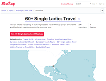 Tablet Screenshot of 60-single-ladies-travel.meetup.com