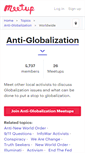 Mobile Screenshot of anti-globalizzazione.meetup.com