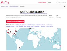 Tablet Screenshot of anti-globalizzazione.meetup.com