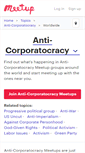 Mobile Screenshot of anti-corporatocracy.meetup.com