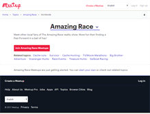 Tablet Screenshot of amazingrace.meetup.com