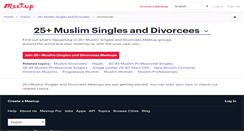 Desktop Screenshot of 25-muslim-singles-and-divorcees.meetup.com