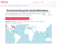Tablet Screenshot of an-active-group-for-active-members.meetup.com