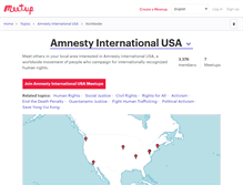 Tablet Screenshot of anistia-internacional-eua.meetup.com