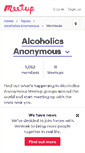 Mobile Screenshot of alcoholics-anonymous.meetup.com