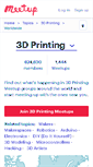 Mobile Screenshot of 3d-printing.meetup.com