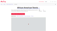 Desktop Screenshot of african-american-tennis.meetup.com