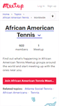 Mobile Screenshot of african-american-tennis.meetup.com