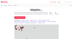 Desktop Screenshot of adoption.meetup.com