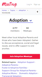 Mobile Screenshot of adoption.meetup.com