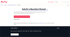 Desktop Screenshot of adulti-e-bambini-dotati.meetup.com