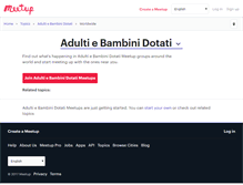 Tablet Screenshot of adulti-e-bambini-dotati.meetup.com