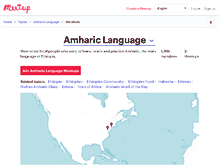 Tablet Screenshot of amharic.meetup.com
