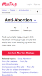 Mobile Screenshot of anti-abortion.meetup.com
