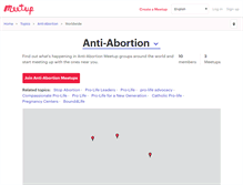 Tablet Screenshot of anti-abortion.meetup.com