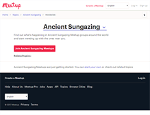 Tablet Screenshot of ancient-sungazing.meetup.com
