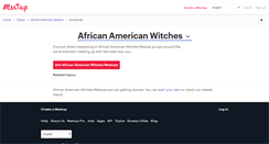 Desktop Screenshot of african-american-witches.meetup.com