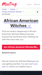 Mobile Screenshot of african-american-witches.meetup.com