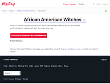 Tablet Screenshot of african-american-witches.meetup.com