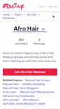 Mobile Screenshot of afro-hair.meetup.com