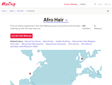 Tablet Screenshot of afro-hair.meetup.com