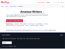 Tablet Screenshot of amateur-writers.meetup.com