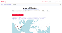 Desktop Screenshot of animal-shelter.meetup.com