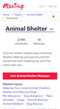 Mobile Screenshot of animal-shelter.meetup.com