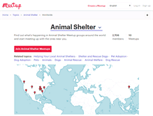 Tablet Screenshot of animal-shelter.meetup.com