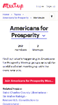 Mobile Screenshot of americans-for-prosperity.meetup.com
