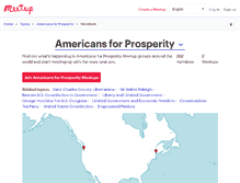 Tablet Screenshot of americans-for-prosperity.meetup.com