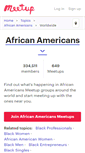 Mobile Screenshot of african-american.meetup.com