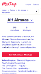 Mobile Screenshot of almaas.meetup.com