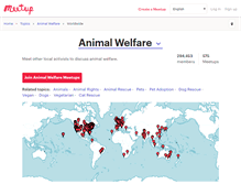 Tablet Screenshot of animalwelfare.meetup.com