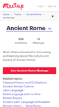 Mobile Screenshot of antikes-rom.meetup.com