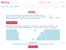 Tablet Screenshot of aiga.meetup.com