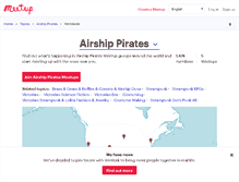 Tablet Screenshot of airship-pirates.meetup.com