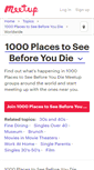 Mobile Screenshot of 1000-places-to-see-before-you-die.meetup.com