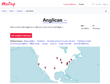 Tablet Screenshot of anglican.meetup.com
