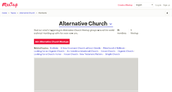 Desktop Screenshot of alternative-church.meetup.com