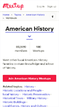 Mobile Screenshot of amerhistory.meetup.com