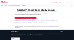 Desktop Screenshot of abraham-hicks-book-study-group.meetup.com