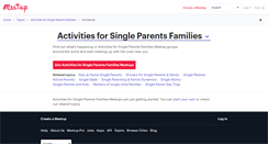 Desktop Screenshot of activities-for-single-parents-families.meetup.com