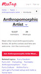 Mobile Screenshot of anthroart.meetup.com