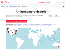 Tablet Screenshot of anthroart.meetup.com