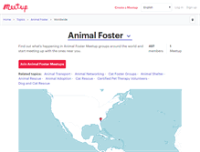 Tablet Screenshot of animal-foster.meetup.com